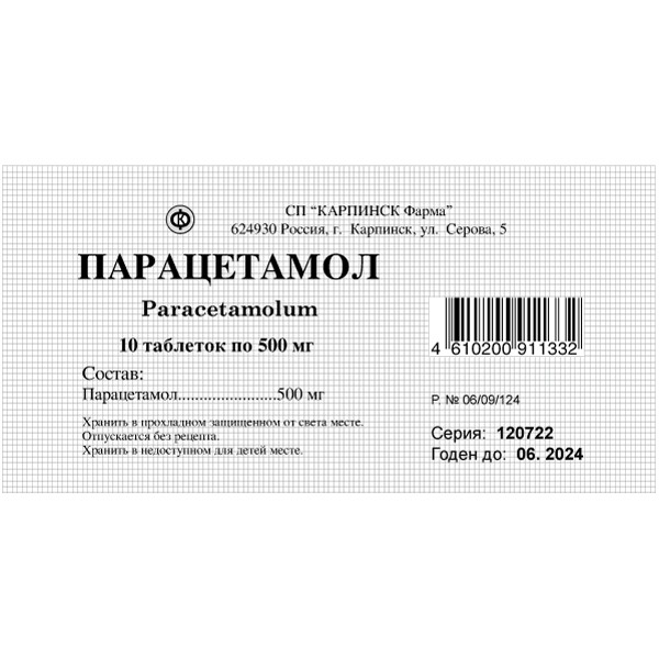 Paracetamol Tablets Paracetamol Tablets