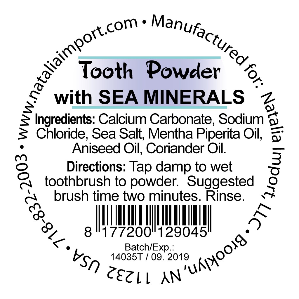 Sea Minerals Tooth Powder Sea Minerals Tooth Powder
