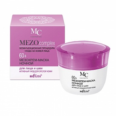 Active Care for Mature Skin Night Face and Neck Mezo Cream Mask 60+ Active Care for Mature Skin Night Face and Neck Mezo Cream Mask 60+